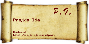 Prajda Ida névjegykártya