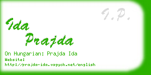 ida prajda business card